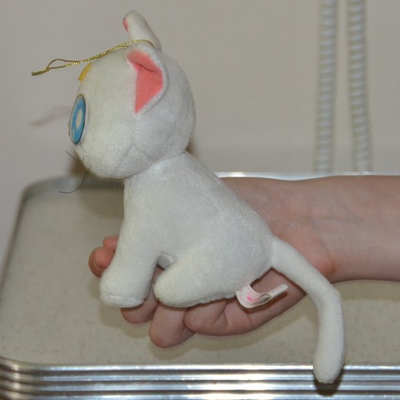 vintage collectible Sailor Moon plush doll stuffed toy Artemis white cat Banpres - Picture 5 of 9